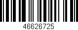 Código de barras (EAN, GTIN, SKU, ISBN): '46626725'