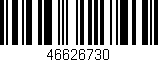 Código de barras (EAN, GTIN, SKU, ISBN): '46626730'
