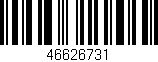 Código de barras (EAN, GTIN, SKU, ISBN): '46626731'