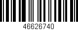 Código de barras (EAN, GTIN, SKU, ISBN): '46626740'