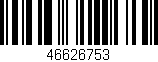 Código de barras (EAN, GTIN, SKU, ISBN): '46626753'