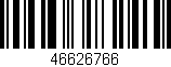 Código de barras (EAN, GTIN, SKU, ISBN): '46626766'