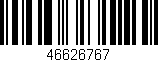 Código de barras (EAN, GTIN, SKU, ISBN): '46626767'