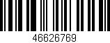Código de barras (EAN, GTIN, SKU, ISBN): '46626769'