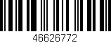 Código de barras (EAN, GTIN, SKU, ISBN): '46626772'