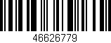 Código de barras (EAN, GTIN, SKU, ISBN): '46626779'