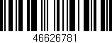 Código de barras (EAN, GTIN, SKU, ISBN): '46626781'