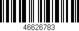 Código de barras (EAN, GTIN, SKU, ISBN): '46626783'
