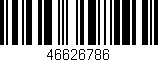 Código de barras (EAN, GTIN, SKU, ISBN): '46626786'