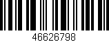 Código de barras (EAN, GTIN, SKU, ISBN): '46626798'