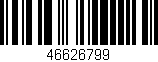 Código de barras (EAN, GTIN, SKU, ISBN): '46626799'