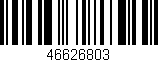 Código de barras (EAN, GTIN, SKU, ISBN): '46626803'