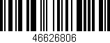 Código de barras (EAN, GTIN, SKU, ISBN): '46626806'
