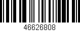 Código de barras (EAN, GTIN, SKU, ISBN): '46626808'