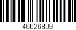 Código de barras (EAN, GTIN, SKU, ISBN): '46626809'