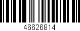 Código de barras (EAN, GTIN, SKU, ISBN): '46626814'