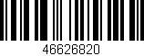 Código de barras (EAN, GTIN, SKU, ISBN): '46626820'