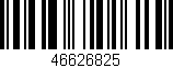 Código de barras (EAN, GTIN, SKU, ISBN): '46626825'