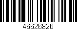 Código de barras (EAN, GTIN, SKU, ISBN): '46626826'
