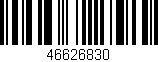 Código de barras (EAN, GTIN, SKU, ISBN): '46626830'