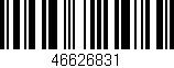 Código de barras (EAN, GTIN, SKU, ISBN): '46626831'
