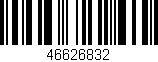 Código de barras (EAN, GTIN, SKU, ISBN): '46626832'