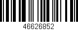 Código de barras (EAN, GTIN, SKU, ISBN): '46626852'