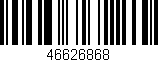 Código de barras (EAN, GTIN, SKU, ISBN): '46626868'