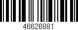 Código de barras (EAN, GTIN, SKU, ISBN): '46626881'