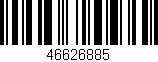 Código de barras (EAN, GTIN, SKU, ISBN): '46626885'