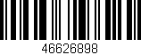 Código de barras (EAN, GTIN, SKU, ISBN): '46626898'