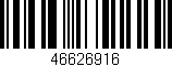 Código de barras (EAN, GTIN, SKU, ISBN): '46626916'