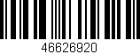 Código de barras (EAN, GTIN, SKU, ISBN): '46626920'