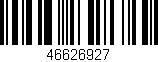 Código de barras (EAN, GTIN, SKU, ISBN): '46626927'