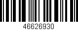 Código de barras (EAN, GTIN, SKU, ISBN): '46626930'