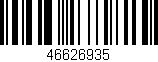 Código de barras (EAN, GTIN, SKU, ISBN): '46626935'