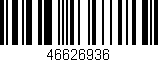 Código de barras (EAN, GTIN, SKU, ISBN): '46626936'