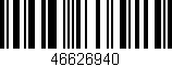 Código de barras (EAN, GTIN, SKU, ISBN): '46626940'