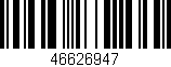 Código de barras (EAN, GTIN, SKU, ISBN): '46626947'