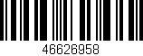 Código de barras (EAN, GTIN, SKU, ISBN): '46626958'