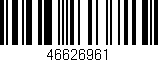 Código de barras (EAN, GTIN, SKU, ISBN): '46626961'