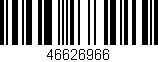 Código de barras (EAN, GTIN, SKU, ISBN): '46626966'