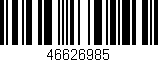Código de barras (EAN, GTIN, SKU, ISBN): '46626985'