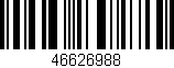 Código de barras (EAN, GTIN, SKU, ISBN): '46626988'
