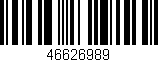 Código de barras (EAN, GTIN, SKU, ISBN): '46626989'