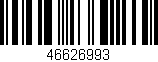Código de barras (EAN, GTIN, SKU, ISBN): '46626993'