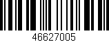 Código de barras (EAN, GTIN, SKU, ISBN): '46627005'