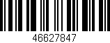 Código de barras (EAN, GTIN, SKU, ISBN): '46627847'