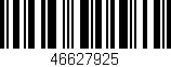 Código de barras (EAN, GTIN, SKU, ISBN): '46627925'