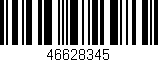 Código de barras (EAN, GTIN, SKU, ISBN): '46628345'